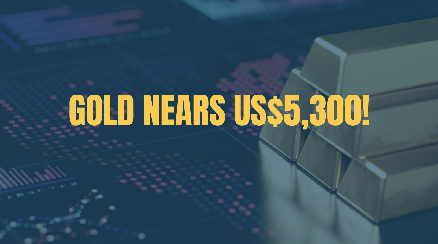 Gold Nears US$5,300!